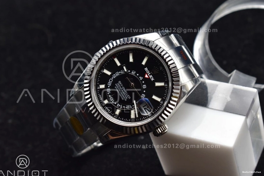 Skydweller SS 1105 Edition on A23J Oyster SS Best Dial Premium Noob Black Bracelet 0505